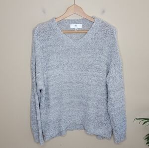 Everyday Chic Boutique | Gray Marled Crewneck Sweater Size Medium